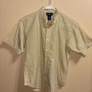 Ralph Lauren Yellow and Blue Checkered Kids Shirt